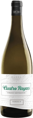 9,95 € Бесплатная доставка | Белое вино Cuatro Rayas Viñedos Centenarios старения D.O. Rueda Кастилия-Леон Испания Verdejo бутылка 75 cl
