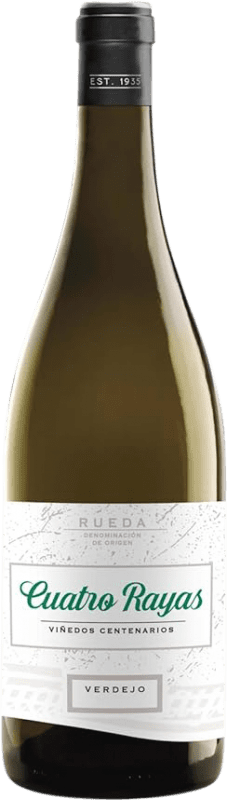 12,95 € Free Shipping | White Wine Cuatro Rayas Viñedos Centenarios Crianza — Aged D.O. Rueda Castilla y León Spain Verdejo Bottle 75 cl