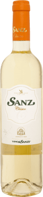 6,95 € 免费送货 | 白酒 Vinos Sanz Clásico 年轻的 D.O. Rueda 卡斯蒂利亚莱昂 西班牙 Macabeo, Verdejo 瓶子 75 cl