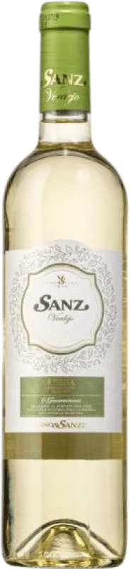 9,95 € 免费送货 | 白酒 Vinos Sanz 年轻的 D.O. Rueda 卡斯蒂利亚莱昂 西班牙 Verdejo 瓶子 75 cl