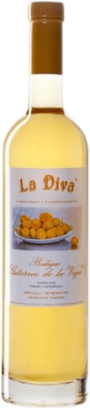 23,95 € Free Shipping | Fortified wine Gutiérrez de la Vega Casta Diva La Diva D.O. Alicante Levante Spain Muscat Medium Bottle 50 cl