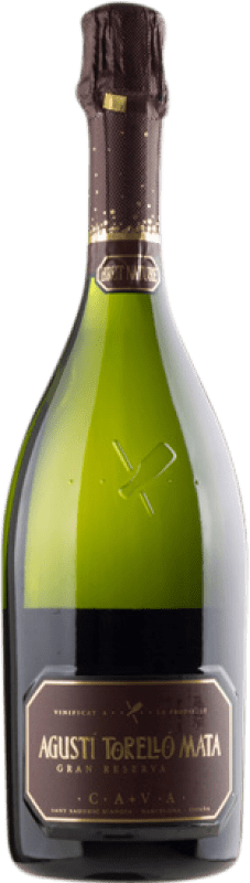 25,95 € 免费送货 | 白起泡酒 Agustí Torelló Brut Nature 大储备 D.O. Cava 加泰罗尼亚 西班牙 Macabeo, Xarel·lo, Parellada 瓶子 75 cl