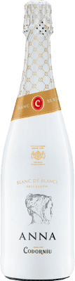 10,95 € Бесплатная доставка | Белое игристое вино Codorníu Anna Blanc de Blancs брют Резерв D.O. Cava Каталония Испания Macabeo, Xarel·lo, Chardonnay, Parellada Половина бутылки 37 cl