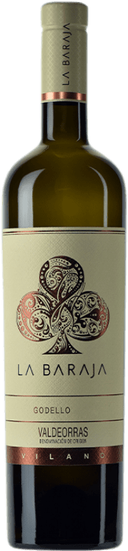 25,95 € Spedizione Gratuita | Vino bianco Viña Vilano La Baraja D.O. Valdeorras Galizia Spagna Godello Bottiglia 75 cl