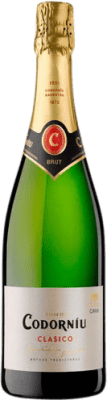 8,95 € Envío gratis | Espumoso blanco Codorníu Clásico Brut Nature Joven D.O. Cava Cataluña España Macabeo, Xarel·lo, Parellada Botella 75 cl