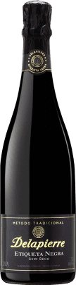 5,95 € Spedizione Gratuita | Spumante bianco Codorníu Delapierre Etiqueta Negra Semisecco Semidolce D.O. Cava Catalogna Spagna Macabeo, Xarel·lo, Parellada Bottiglia 75 cl