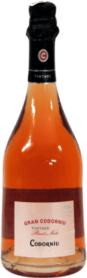 12,95 € 免费送货 | 桃红起泡酒 Codorníu Gran Codorníu Brut — 起泡酒 干型 Rosé — 桃红葡萄酒 珍藏 D.O. Cava 加泰罗尼亚 西班牙 Pinot Noir — 黑皮诺 75 cl