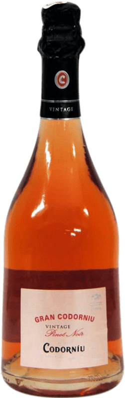 12,95 € Free Shipping | Rosé sparkling Codorníu Gran Rosat Brut Reserve D.O. Cava Catalonia Spain Pinot Black Bottle 75 cl