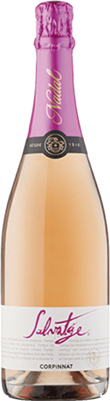 28,95 € Free Shipping | Rosé sparkling Nadal Salvatge Rosé Brut Reserve Corpinnat Catalonia Spain Pinot Black Bottle 75 cl