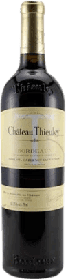 14,95 € Kostenloser Versand | Rotwein Château Thieuley Jung A.O.C. Bordeaux Frankreich Merlot, Cabernet Sauvignon Flasche 75 cl