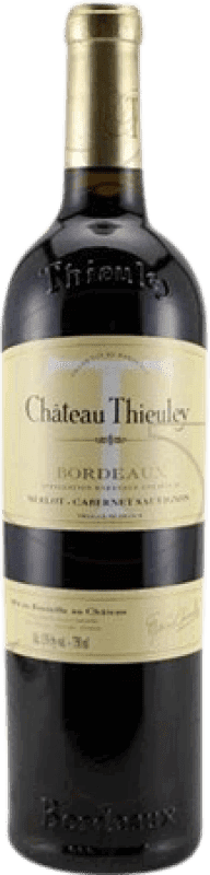 14,95 € Free Shipping | Red wine Château Thieuley Young A.O.C. Bordeaux France Merlot, Cabernet Sauvignon Bottle 75 cl