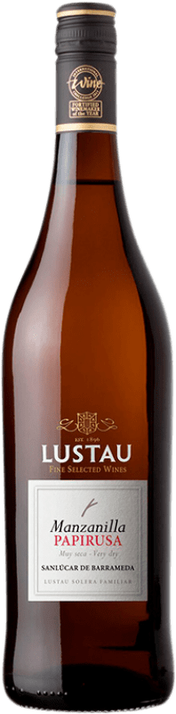 13,95 € Envío gratis | Vino Generoso Fortificado Lustau Papirusa D.O. Manzanilla-Sanlúcar de Barrameda Sanlúcar de Barrameda España Palomino Fino Botella 75 cl