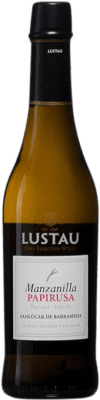 10,95 € Бесплатная доставка | Крепленое вино Lustau Papirusa D.O. Manzanilla-Sanlúcar de Barrameda Санлукар-де-Баррамеда Испания Palomino Fino Половина бутылки 37 cl