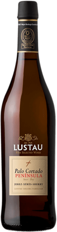 19,95 € Бесплатная доставка | Крепленое вино Lustau Palo Cortado Península D.O. Jerez-Xérès-Sherry Андалусия Испания Palomino Fino бутылка 75 cl