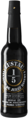 11,95 € 免费送货 | 尖酸刻薄 Lustau 1/5 de Jerez 预订 安达卢西亚 西班牙 Pedro Ximénez 半瓶 37 cl