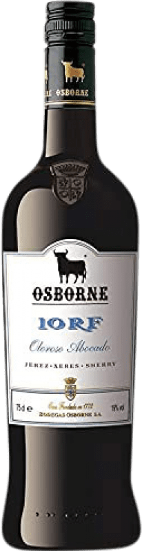 14,95 € Free Shipping | Fortified wine Osborne 10RF Premium Oloroso D.O. Jerez-Xérès-Sherry Andalucía y Extremadura Spain Palomino Fino, Pedro Ximénez 10 Years Bottle 75 cl