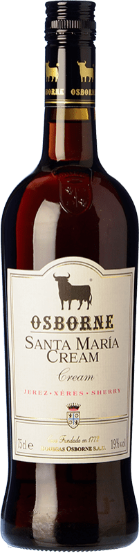 14,95 € Envio grátis | Vinho Generoso Fortificado Osborne Santa María Cream — Creme D.O. Jerez-Xérès-Sherry Andalucía y Extremadura Espanha 75 cl