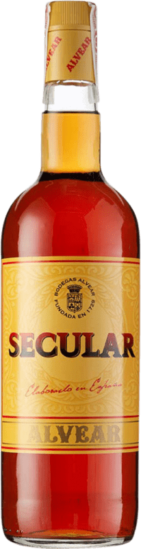 9,95 € Envío gratis | Brandy Alvear Secular España Botella 1 L