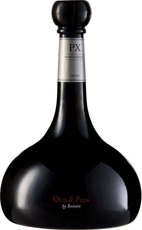 54,95 € Бесплатная доставка | Крепленое вино Sánchez Romate Old & Plus PX D.O. Jerez-Xérès-Sherry Andalucía y Extremadura Испания Pedro Ximénez бутылка Medium 50 cl