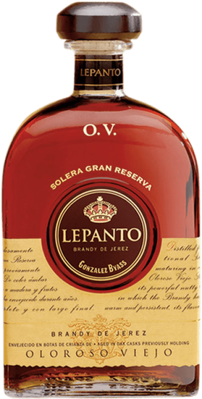 53,95 € Free Shipping | Brandy González Byass Lepanto Oloroso Viejo Spain Bottle 70 cl
