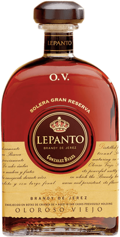 68,95 € 免费送货 | 白兰地 González Byass Lepanto Oloroso Viejo D.O. Jerez-Xérès-Sherry 安达卢西亚 西班牙 瓶子 70 cl