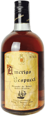 18,95 € Spedizione Gratuita | Brandy Gutiérrez Colosía Americo Vespucci Spagna Bottiglia 70 cl