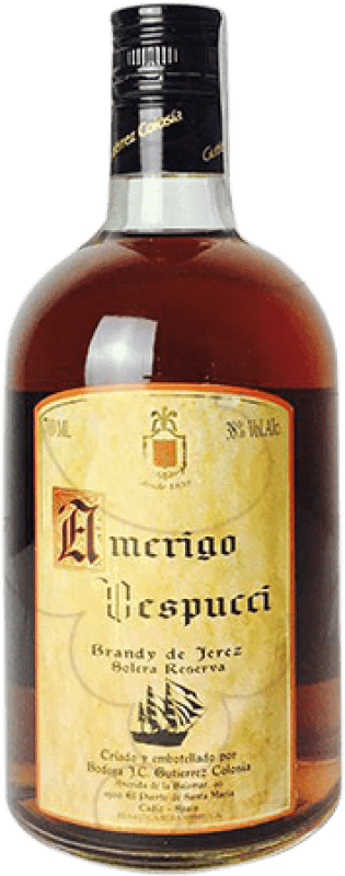 34,95 € Spedizione Gratuita | Brandy Gutiérrez Colosía Americo Vespucci Spagna 70 cl