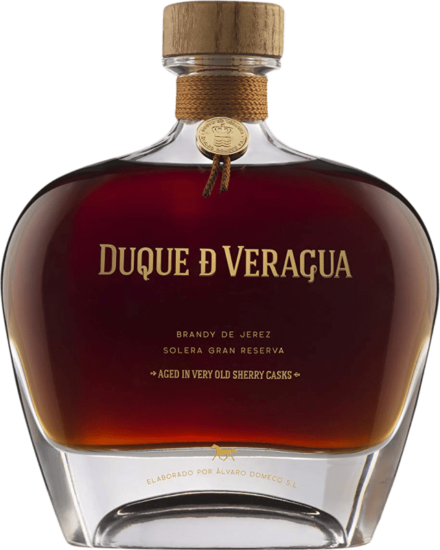 128,95 € Free Shipping | Brandy Domecq Duque de Veragua Spain 70 cl