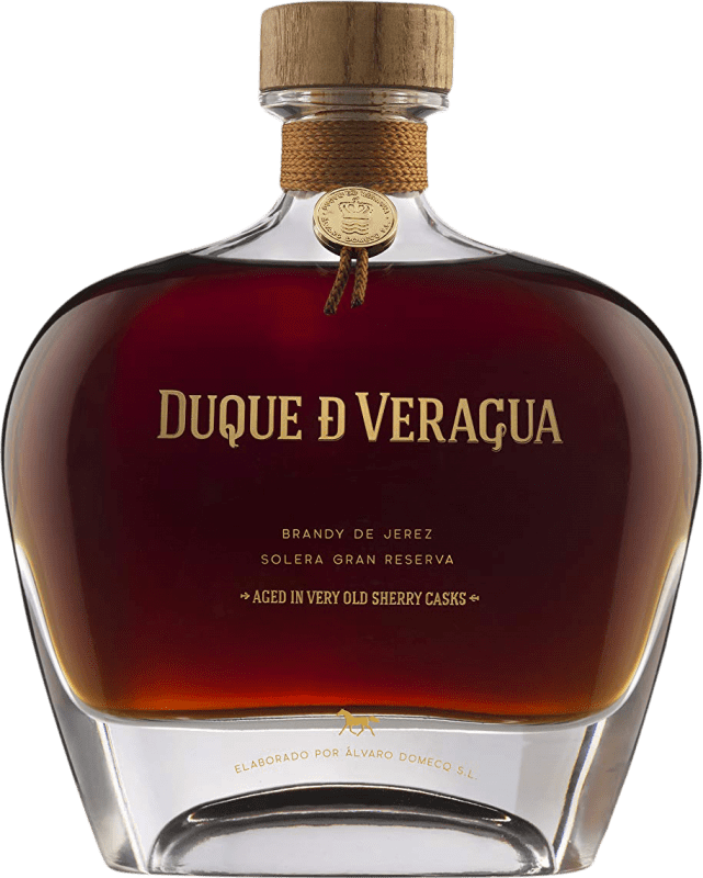62,95 € Free Shipping | Brandy Domecq Duque de Veragua Spain Bottle 70 cl