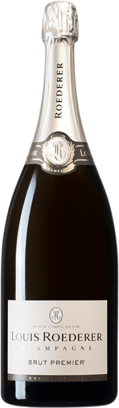 99,95 € Envio grátis | Espumante branco Louis Roederer Brut Grande Reserva A.O.C. Champagne França Pinot Preto, Chardonnay, Pinot Meunier Garrafa Magnum 1,5 L