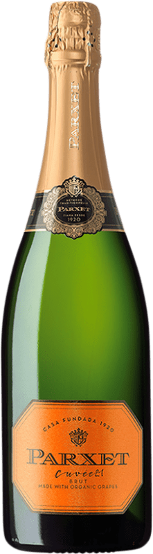 13,95 € Бесплатная доставка | Белое игристое Parxet Cuvée 21 Ecológico брют Молодой D.O. Cava Каталония Испания Macabeo, Parellada, Pansa Blanca бутылка 75 cl