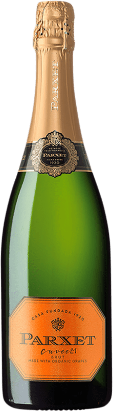 13,95 € Free Shipping | White Sparkling Wine Parxet 21 Brut Cuvée Young D.O. Cava Catalonia Spain Macabeo, Parellada, Pansa Eco — Organic Bottle 75 cl