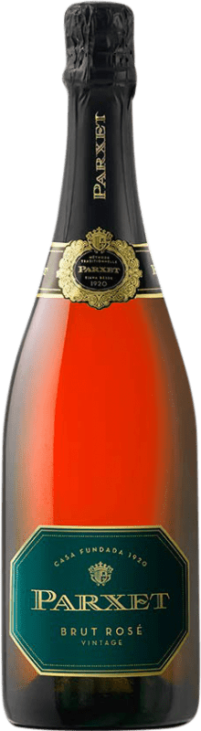 14,95 € Kostenloser Versand | Rosé Sekt Parxet Rosé Brut Reserve D.O. Cava Katalonien Spanien Pinot Schwarz Flasche 75 cl