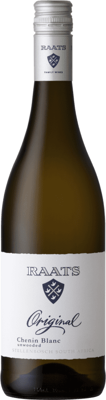 24,95 € 免费送货 | 白酒 Raats Family Original 岁 I.G. Stellenbosch 斯泰伦博斯 南非 Chenin White 瓶子 75 cl