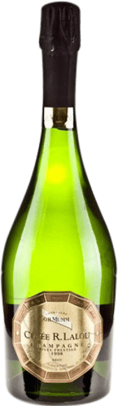 143,95 € Kostenloser Versand | Weißer Sekt G.H. Mumm Cuvée R. Lalou Brut Große Reserve A.O.C. Champagne Frankreich Pinot Schwarz, Chardonnay Flasche 75 cl