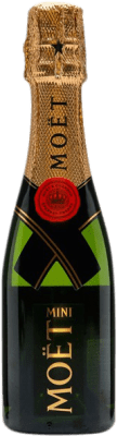 19,95 € Free Shipping | White Sparkling Wine Moët & Chandon Impérial Brut Grand Reserve — Long Barrel-Aged A.O.C. Champagne France Pinot Noir, Chardonnay, Pinot Meunier Small Bottle 20 cl