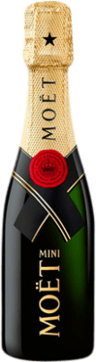 19,95 € Kostenloser Versand | Weißer Sekt Moët & Chandon Brut — Herb Impérial Große Reserve — Lange Reifung A.O.C. Champagne Frankreich Pinot Noir — Spätburgunder, Chardonnay, Pinot Meunier — Schwarzriesling Kleine Flasche 20 cl
