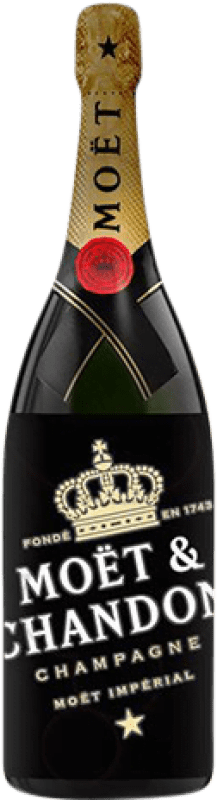 142,95 € Envio grátis | Espumante branco Moët & Chandon Luminous Edition Brut Grande Reserva A.O.C. Champagne França Pinot Preto, Chardonnay, Pinot Meunier Garrafa Magnum 1,5 L
