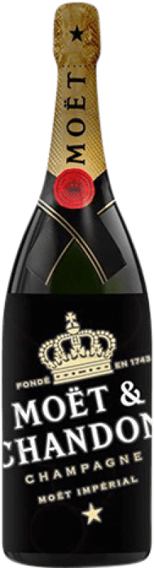 149,95 € Envío gratis | Espumoso Blanco Moët & Chandon Brut Edición Limitada, LED Luminoso Gran Reserva A.O.C. Champagne Francia Pinot Negro, Chardonnay, Pinot Meunier Botella Magnum 1,5 L