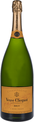 143,95 € Envio grátis | Espumante branco Veuve Clicquot Yellow Label Brut Grande Reserva A.O.C. Champagne Champagne França Pinot Preto, Chardonnay, Pinot Meunier Garrafa Magnum 1,5 L