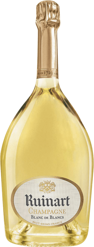 186,95 € Spedizione Gratuita | Spumante bianco Ruinart Blanc de Blancs Brut Gran Riserva A.O.C. Champagne Francia Chardonnay Bottiglia Magnum 1,5 L