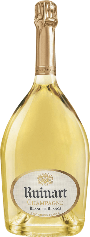 253,95 € Kostenloser Versand | Weißer Sekt Ruinart Blanc de Blancs Brut Große Reserve A.O.C. Champagne Champagner Frankreich Chardonnay Magnum-Flasche 1,5 L