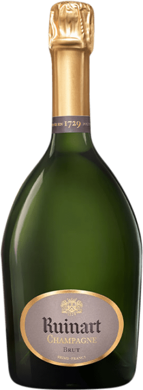 79,95 € Envío gratis | Espumoso Blanco Ruinart R Brut Gran Reserva A.O.C. Champagne Champagne Francia Pinot Negro, Chardonnay 75 cl
