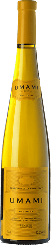 13,95 € Spedizione Gratuita | Vino Bianco Bertha Umami Giovane D.O. Penedès Catalogna Spagna Macabeo, Xarel·lo, Chardonnay, Sauvignon Bottiglia 75 cl