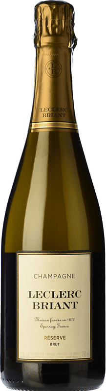 72,95 € Envoi gratuit | Blanc mousseux Leclerc Briant Brut Réserve A.O.C. Champagne Champagne France Pinot Noir, Chardonnay, Pinot Meunier Bouteille 75 cl