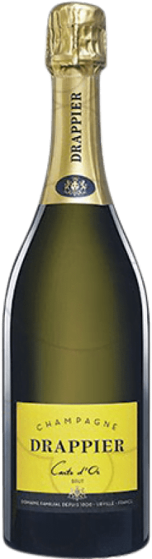 48,95 € Kostenloser Versand | Weißer Sekt Drappier Carte d'Or Brut Große Reserve A.O.C. Champagne Frankreich Pinot Schwarz, Chardonnay, Pinot Meunier Flasche 75 cl