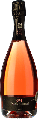 19,95 € Free Shipping | Rosé sparkling Canals & Munné Lola Brut Reserve D.O. Cava Catalonia Spain Pinot Black Bottle 75 cl