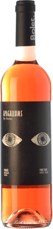 7,95 € Envío gratis | Vino Rosado Bolet Apagallums Joven D.O. Penedès Cataluña España Pinot Negro Eco — Ecológico Botella 75 cl