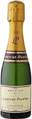 21,95 € Envio grátis | Espumante branco Laurent Perrier Brut Grande Reserva A.O.C. Champagne França Pinot Preto, Chardonnay, Pinot Meunier Garrafa Pequena 20 cl