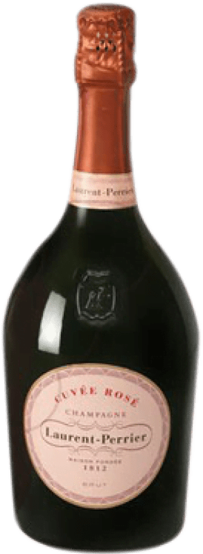 153,95 € Envío gratis | Espumoso rosado Laurent Perrier Rosé Brut Gran Reserva A.O.C. Champagne Francia Pinot Negro, Chardonnay, Pinot Meunier Botella 75 cl